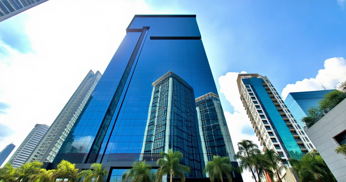 Makabagong gusali ng tanggapan ng insurance company sa Bonifacio Global City