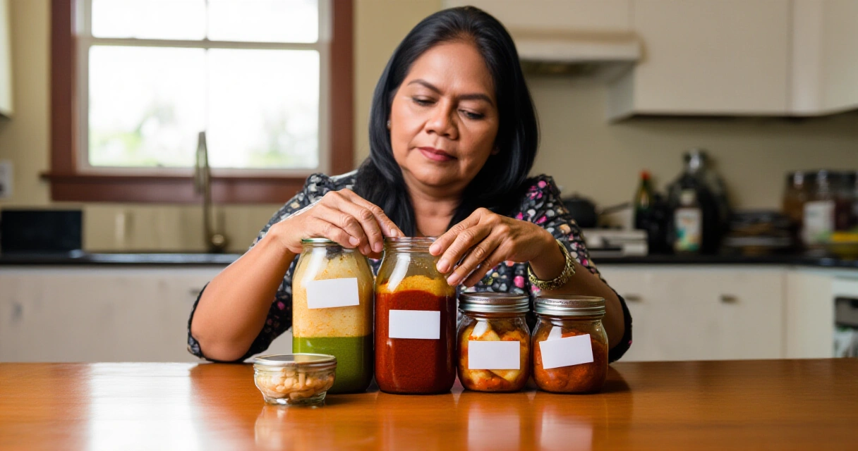 Pilipinang nag-aayos ng homemade na pagkain para sa kanyang negosyo sa bahay