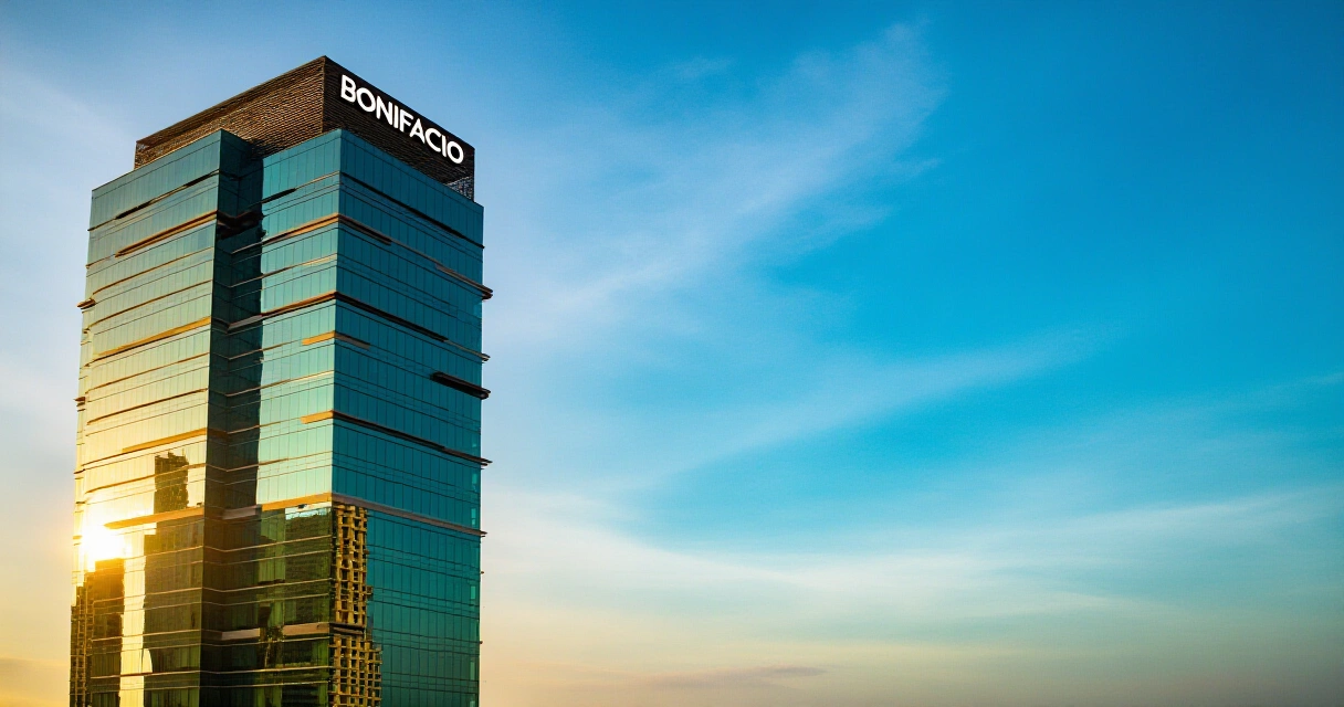Modernong gusali ng opisina sa Bonifacio Global City kung saan naka-base ang Pru Life UK