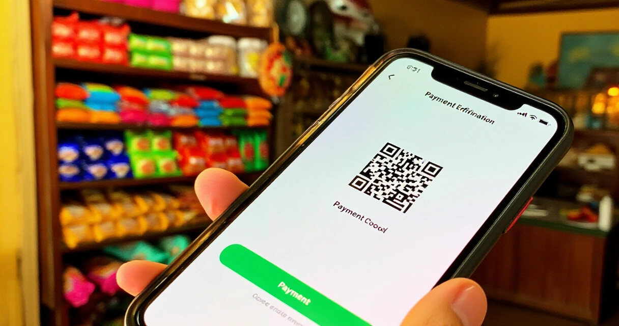 Maya Business QR payment na ginagamit sa isang maliit na tindahan sa bahay sa Pilipinas