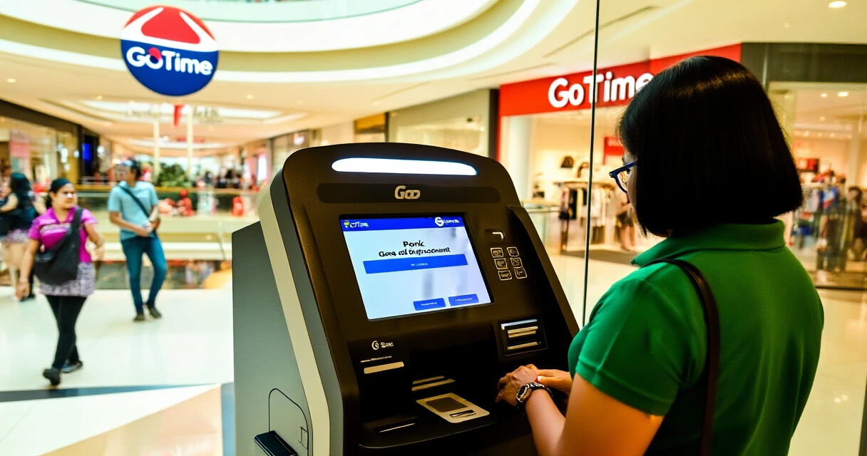 GoTyme Bank kiosk sa loob ng Robinsons mall sa Pilipinas
