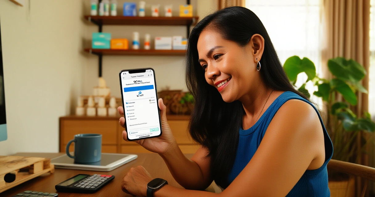 Negosyanteng Pilipina na sinisiyasat ang GCash transaction history ng kanyang negosyo sa bahay