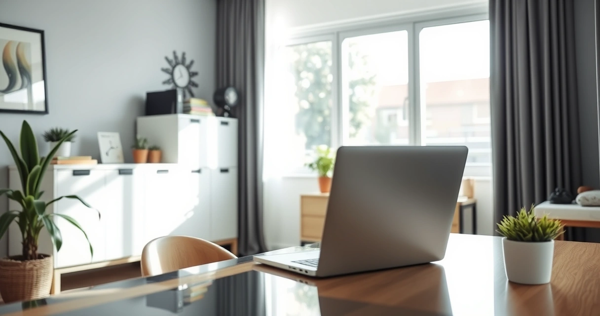 Freelancer na nagtatrabaho sa bahay gamit ang laptop